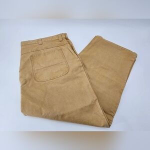 NWT LL Bean CHAMOIS TAN Fieldstream Canvas Pants Jeans Mens Sz 44x30 VTG